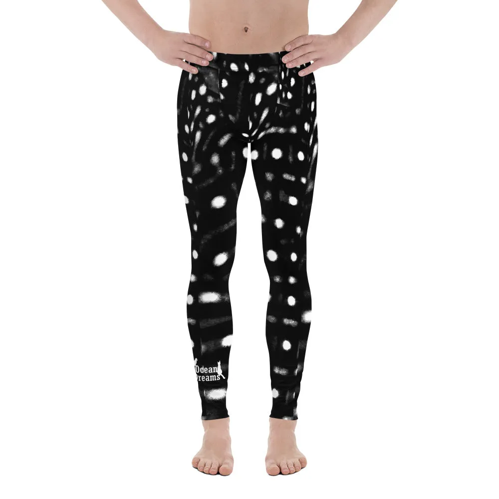 Men's Whale Shark Black Leggings