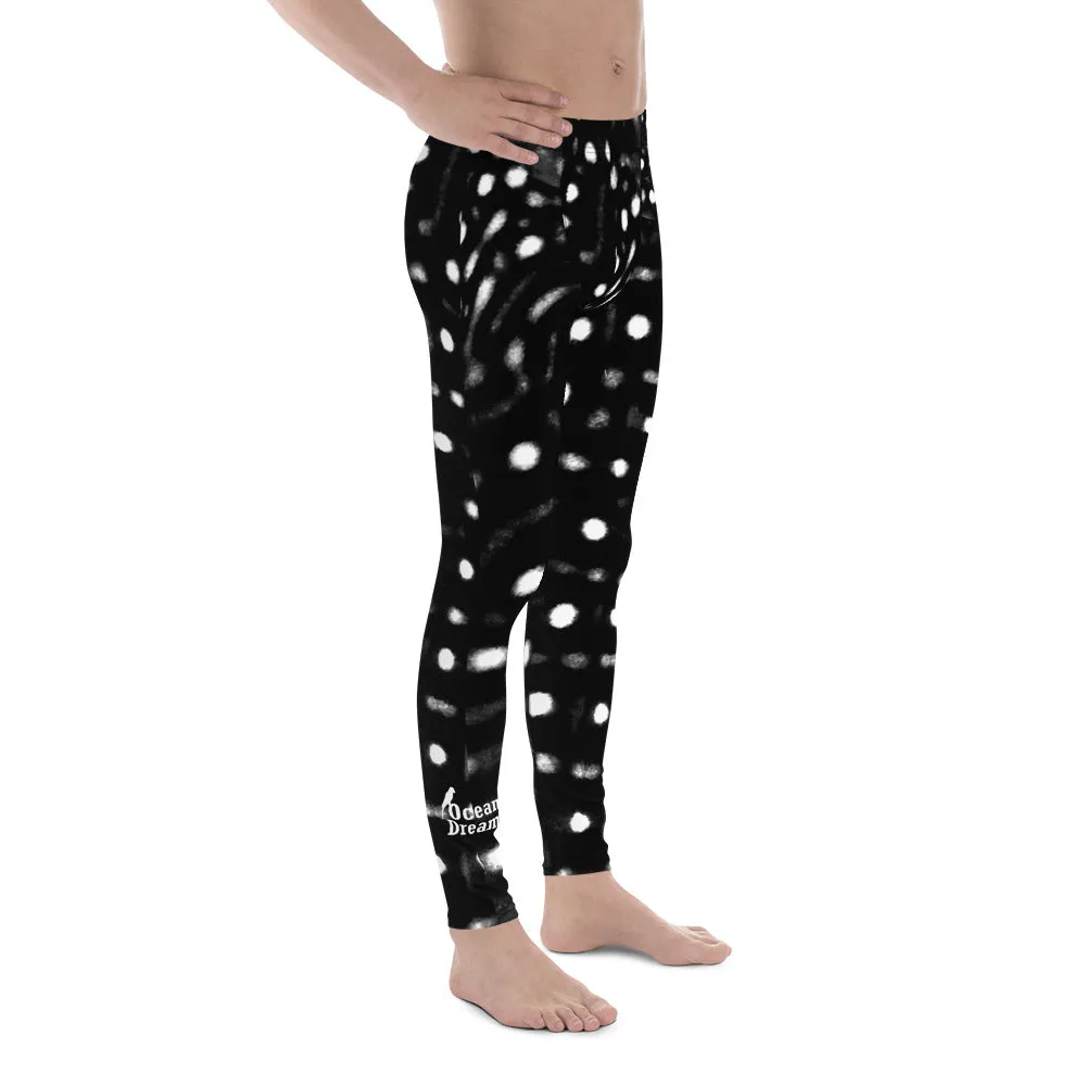 Men's Whale Shark Black Leggings