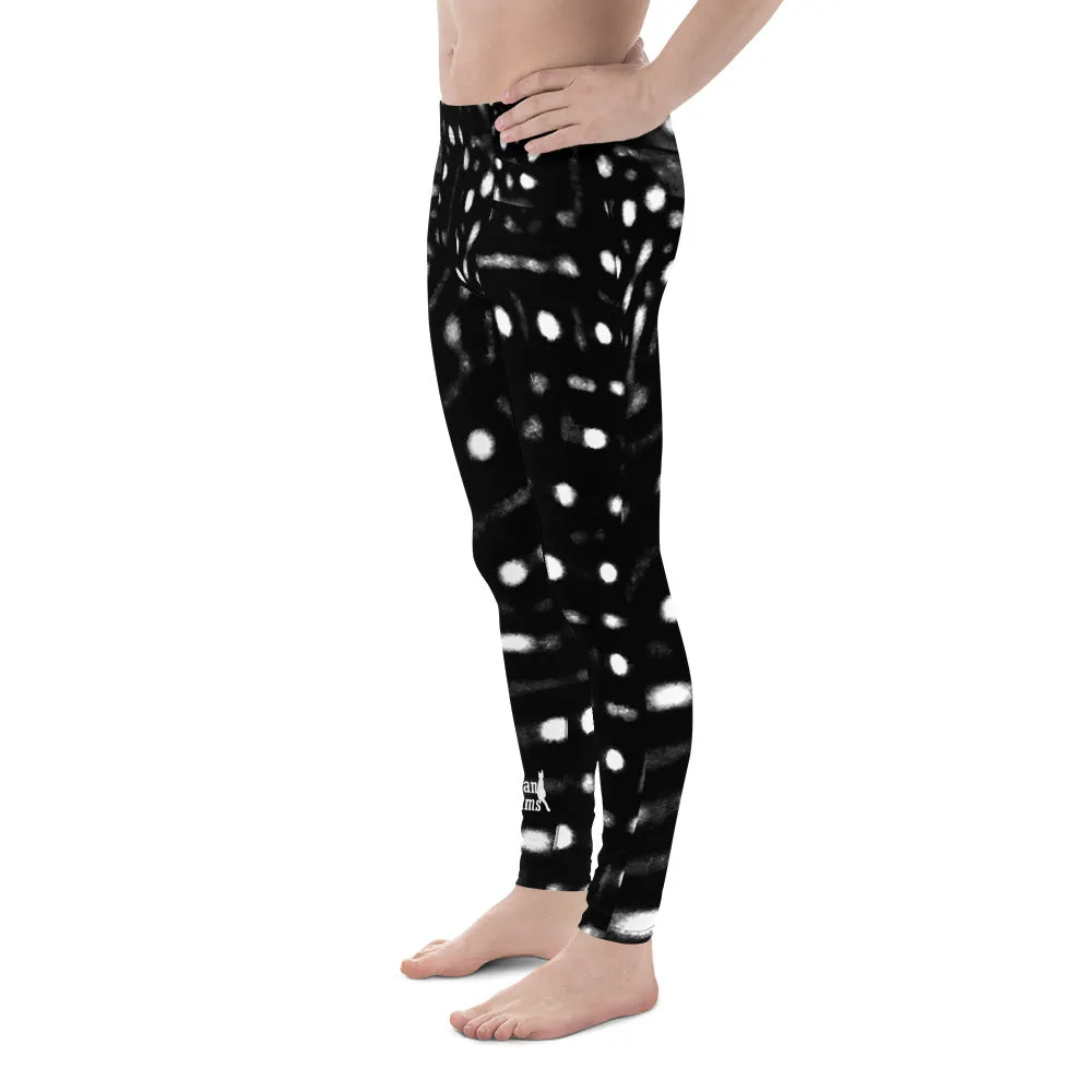 Men's Whale Shark Black Leggings