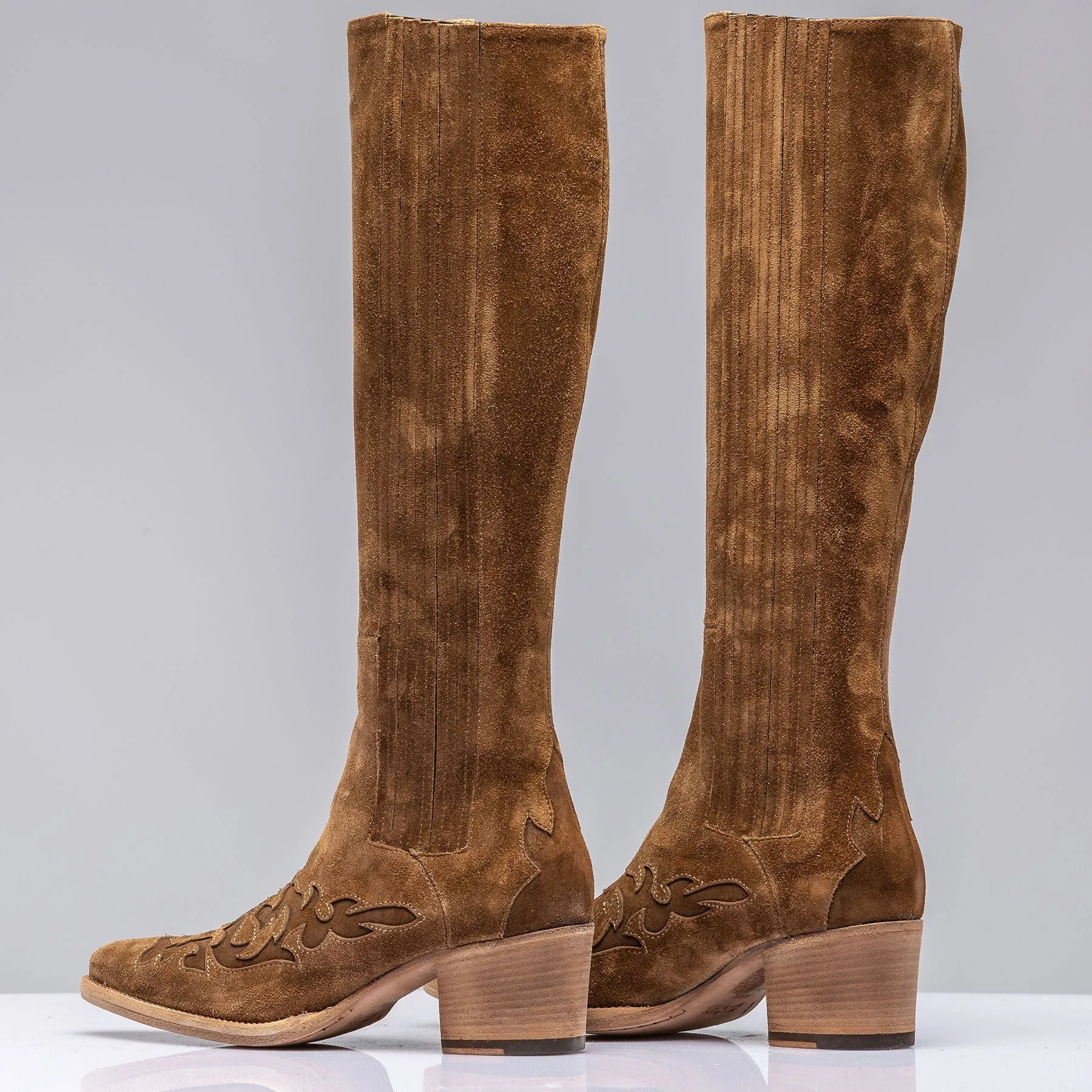 Mescal Boots W/ Western Toe In Camel
