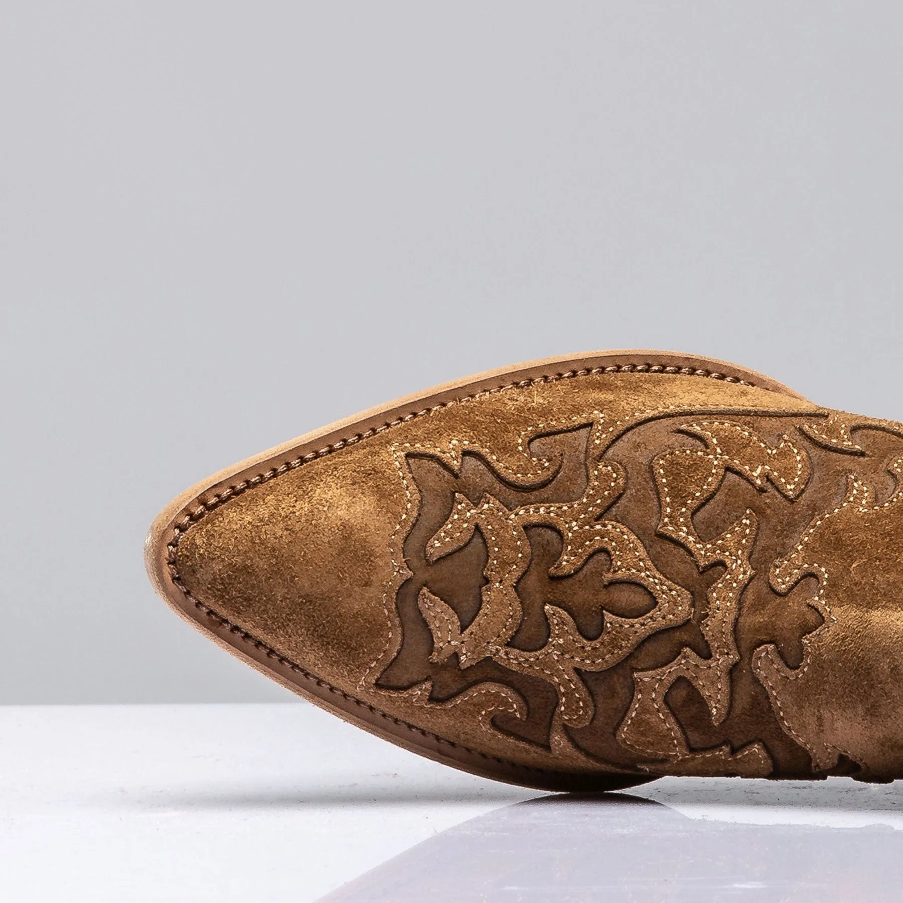 Mescal Boots W/ Western Toe In Camel