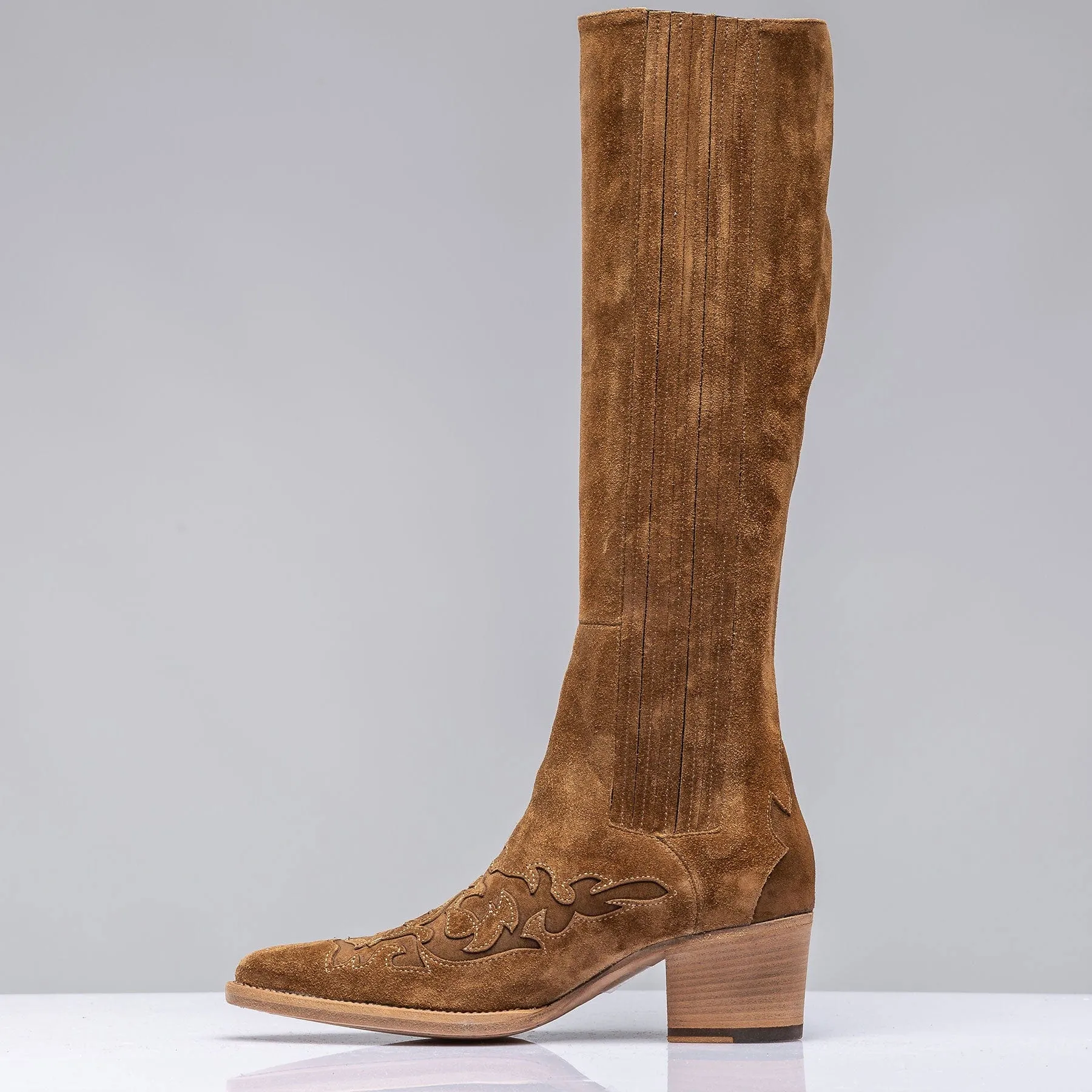 Mescal Boots W/ Western Toe In Camel