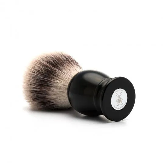 MÜHLE CLASSIC Shaving Brush, Silvertip Fibre, Black, Large