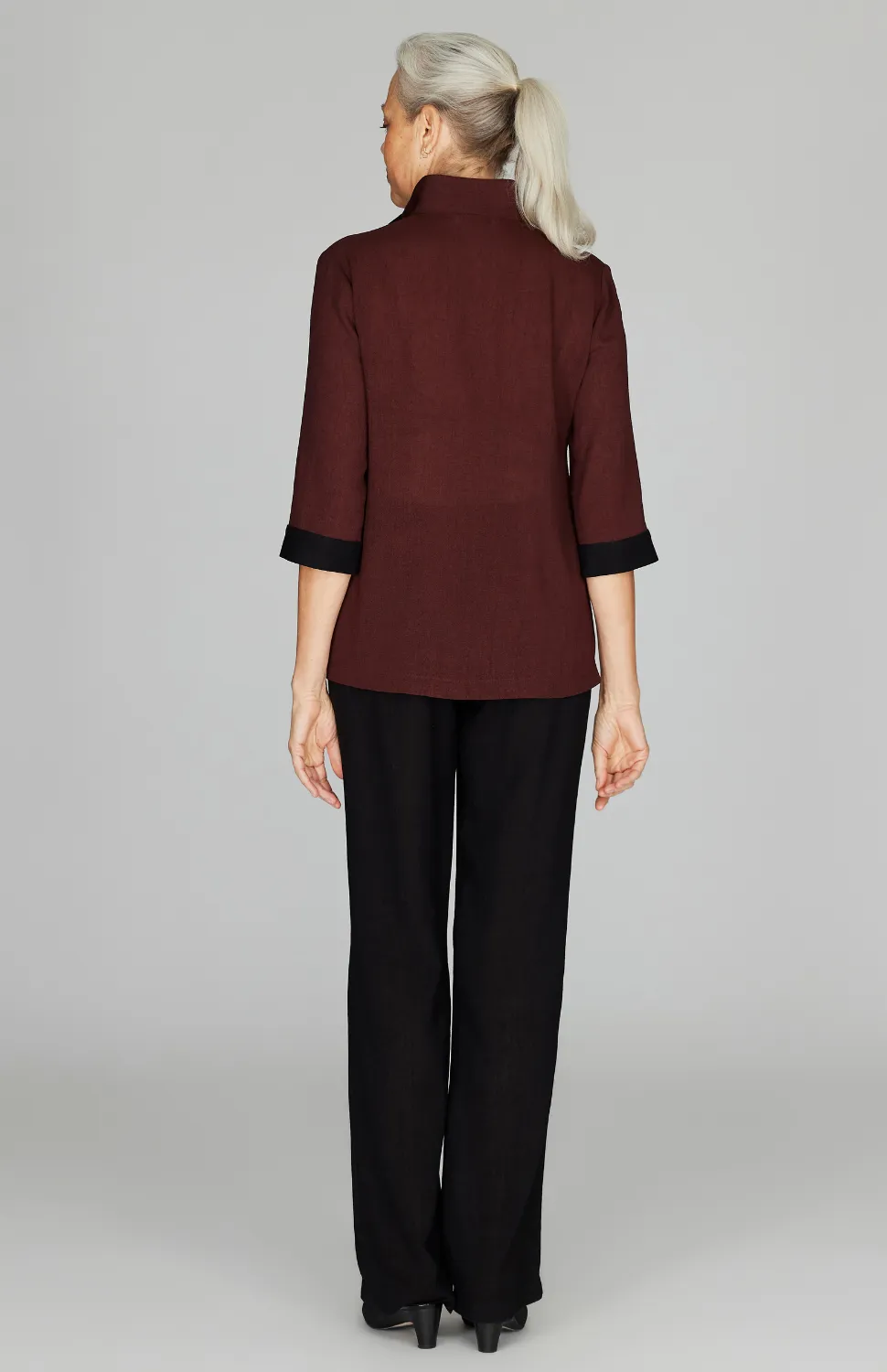 Microlinen High Neck Shirt