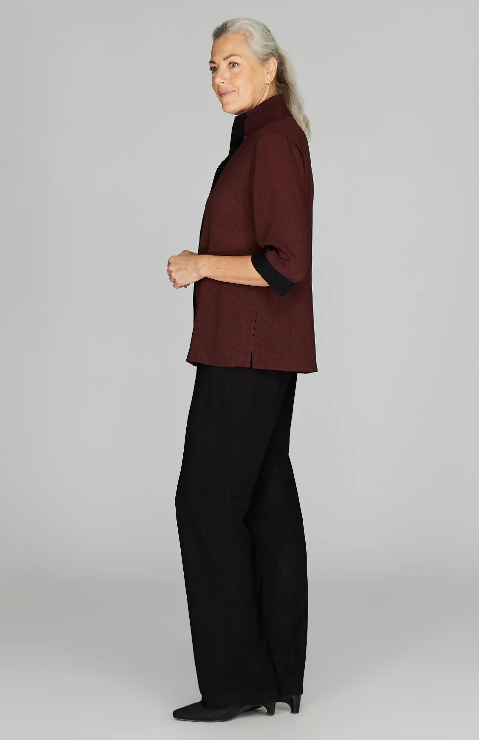 Microlinen High Neck Shirt