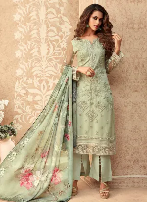 Mint Green Pakistani Salwar Kameez Suit