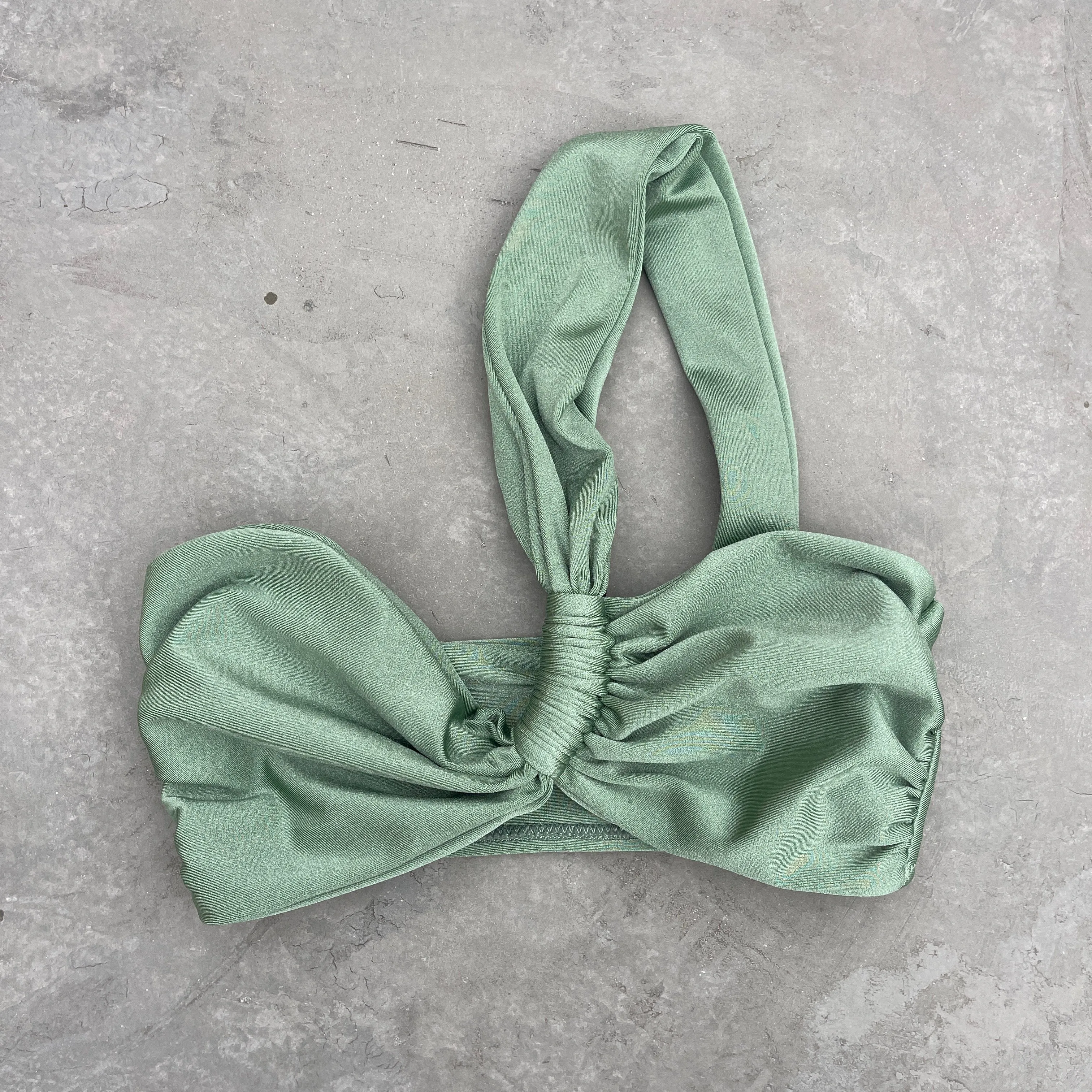 Minted Elegance Greek Bikini Top