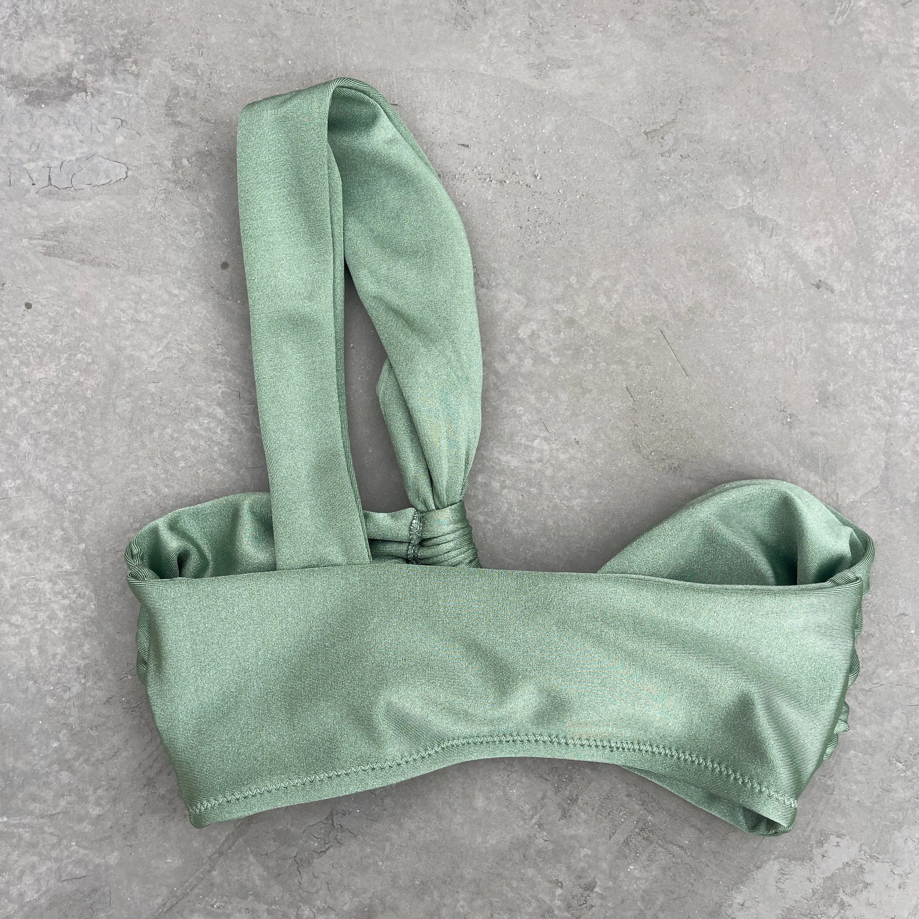 Minted Elegance Greek Bikini Top