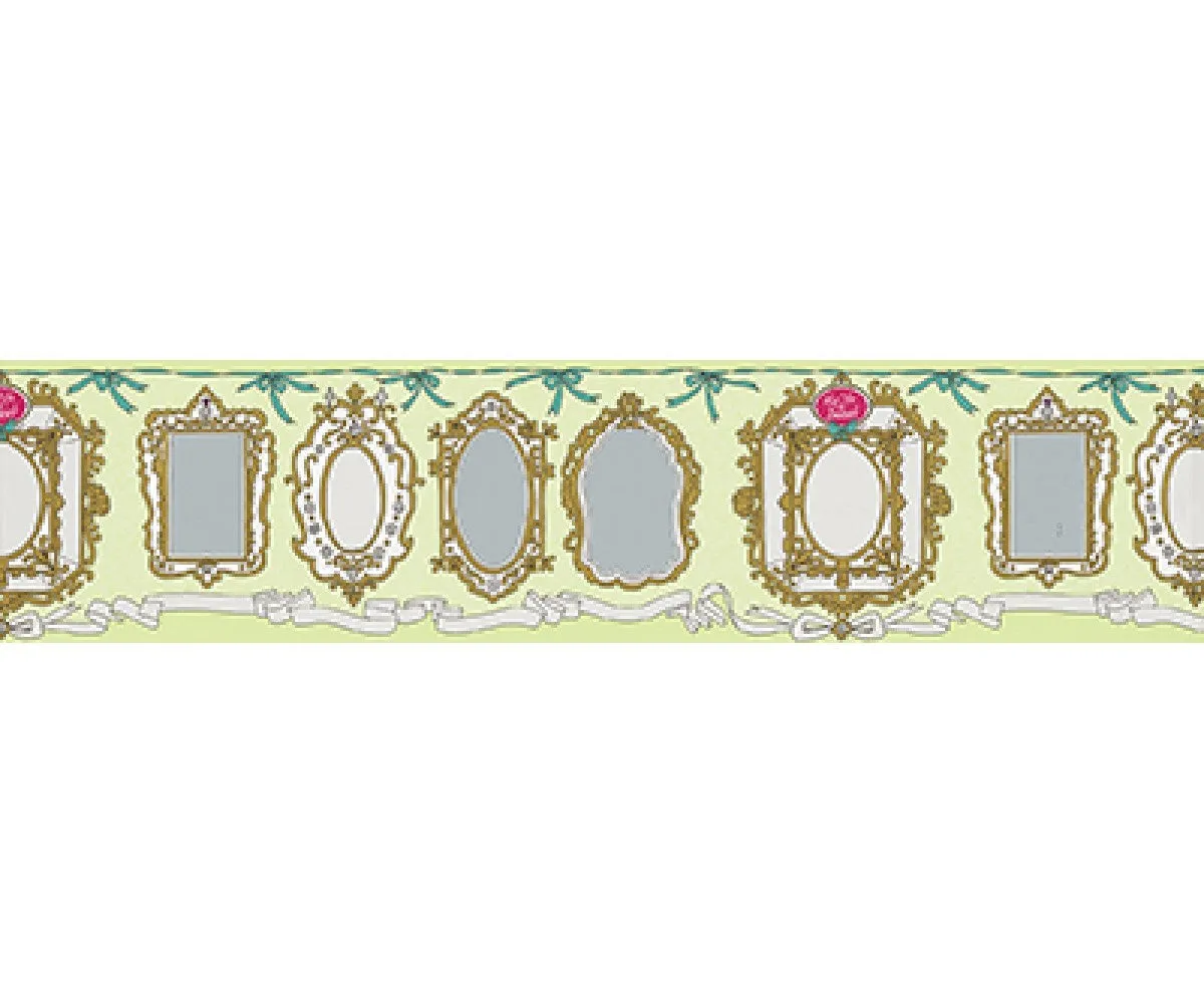 Mirror Frames Green 0098-07 Wallpaper Border