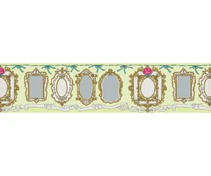 Mirror Frames Green 0098-07 Wallpaper Border