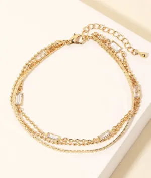 Mixed Chains Layered Bracelet