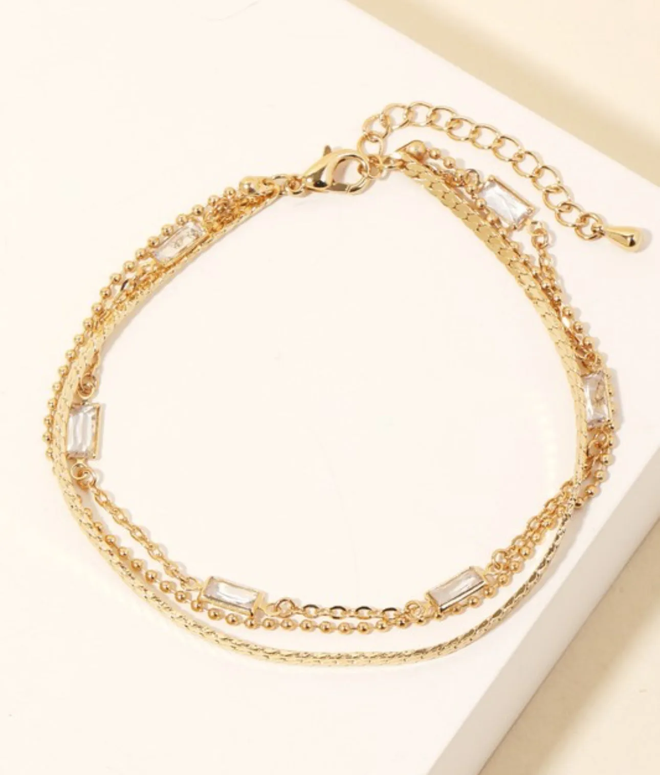 Mixed Chains Layered Bracelet