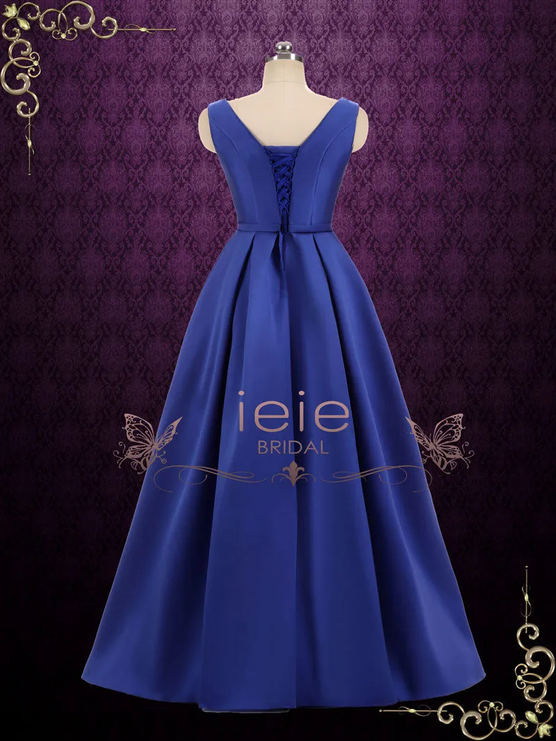 Modest Simple Elegant Floor Length Formal Dress