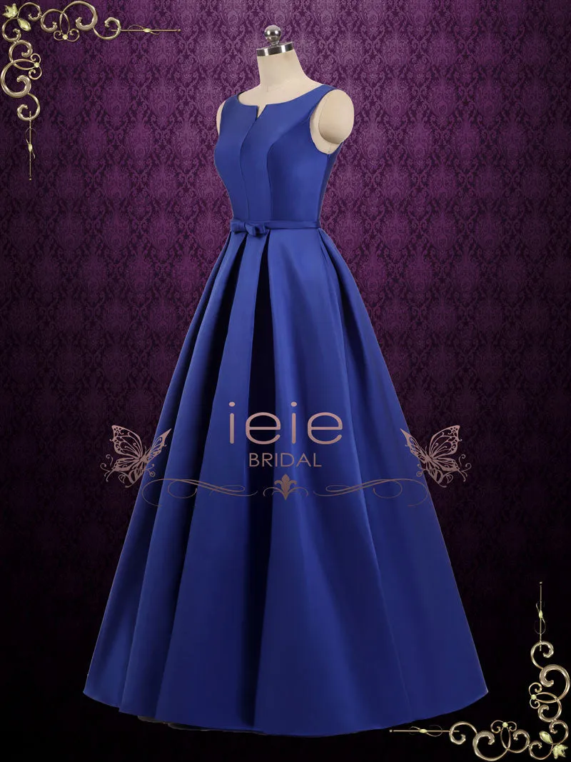 Modest Simple Elegant Floor Length Formal Dress