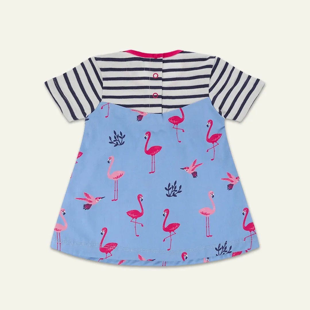Multicoloured Flamingo Print Dress