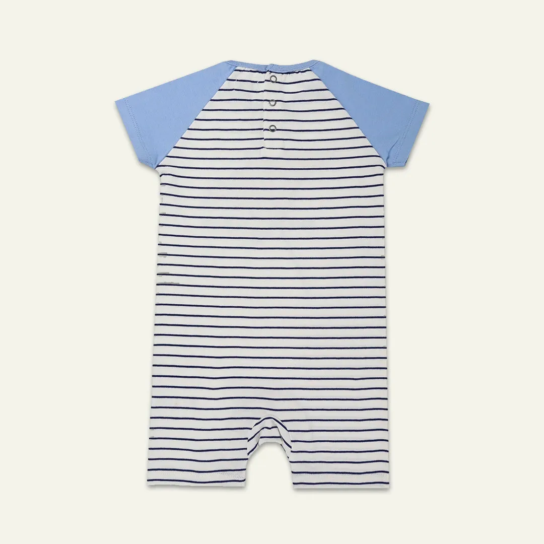 Multicoloured Stripe Print Romper