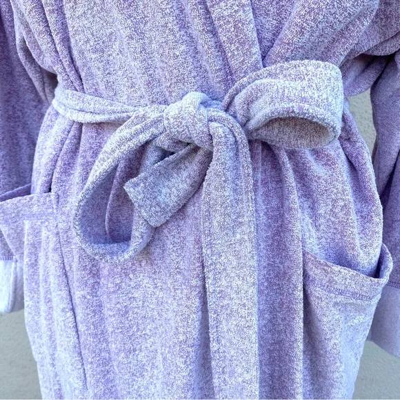NATORI robe NIRVANA BRUSHED TERRY Cloth dressing gown midi wrap around plush 2X