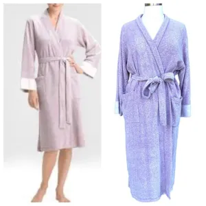 NATORI robe NIRVANA BRUSHED TERRY Cloth dressing gown midi wrap around plush 2X