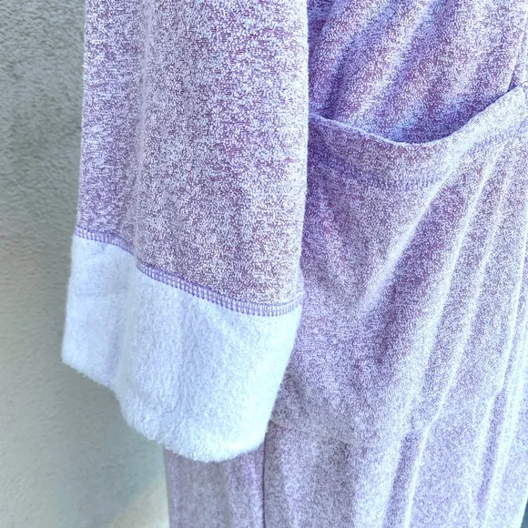 NATORI robe NIRVANA BRUSHED TERRY Cloth dressing gown midi wrap around plush 2X