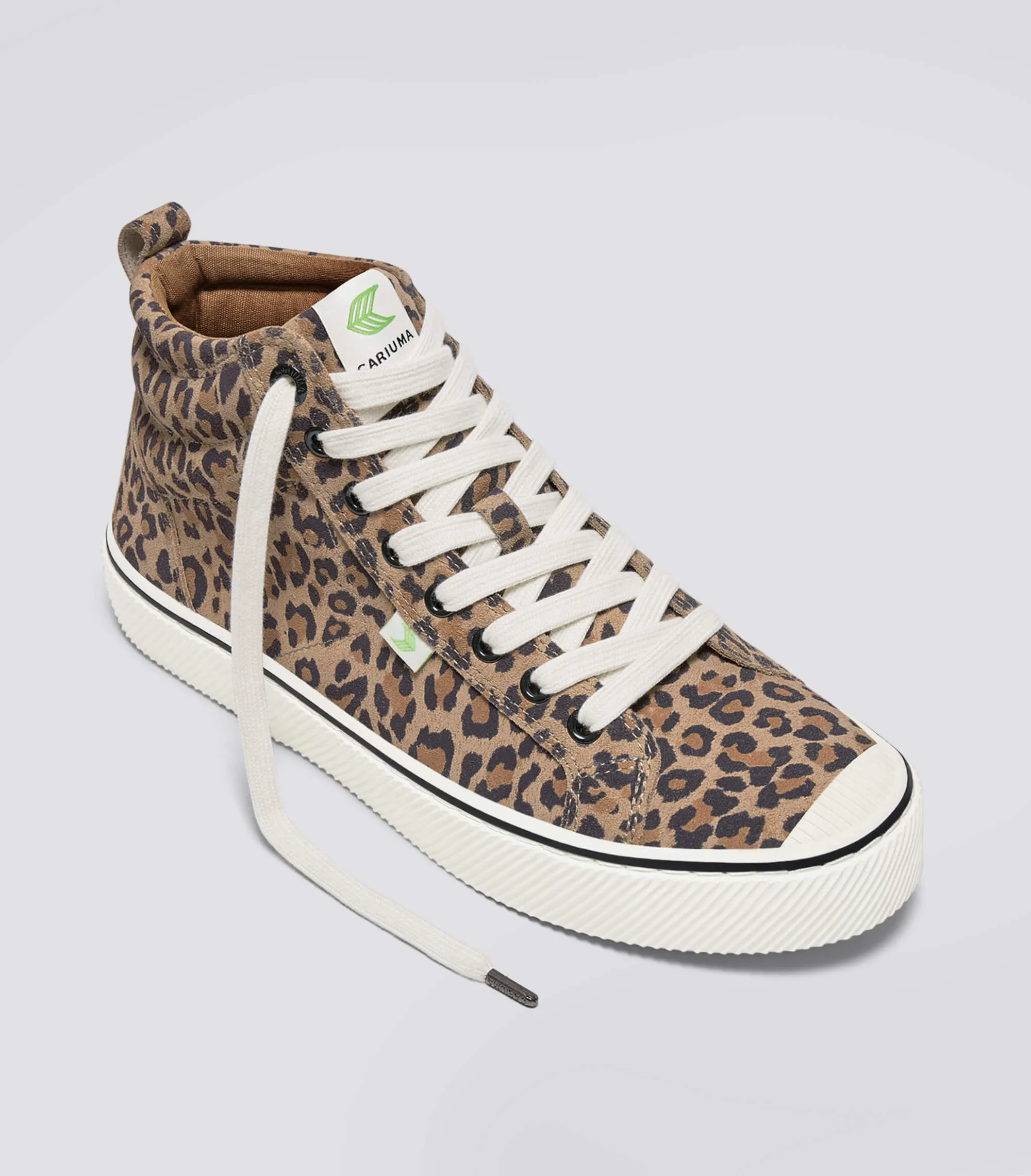 OCA High Stripe Leopard Print Suede Sneaker Men