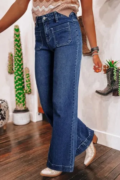 Online Exclusive | High Waisted Wide Leg Jeans