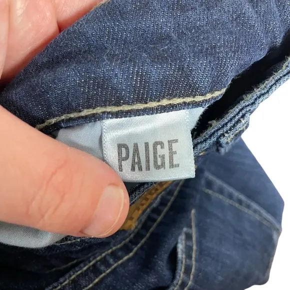 Paige Denim Jimmy Jimmy Frayed Hem Distressed Jeans in Blue Size 25