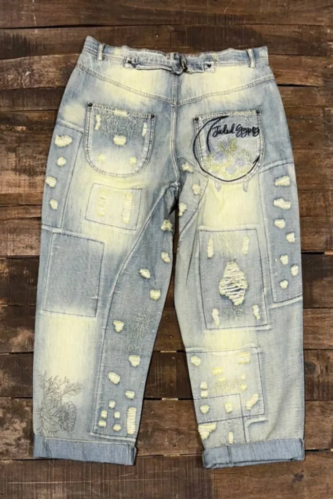 Peace and Love Jaded Gypsy Jeans