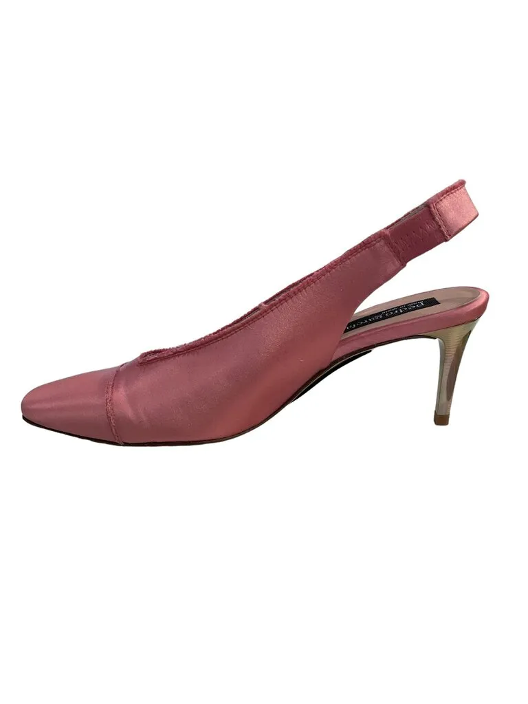 Pedro Garcia Pedro Garcia Pink peau de soie slingback 40