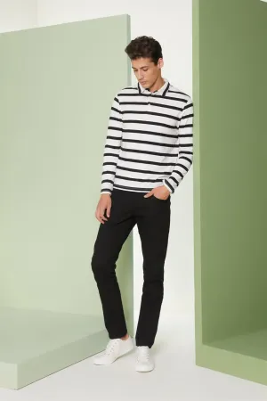 Perona   I   Mens-Thirts & Polos -Polos -James-Pma-Fv21-424-Blacktripe  AS7782