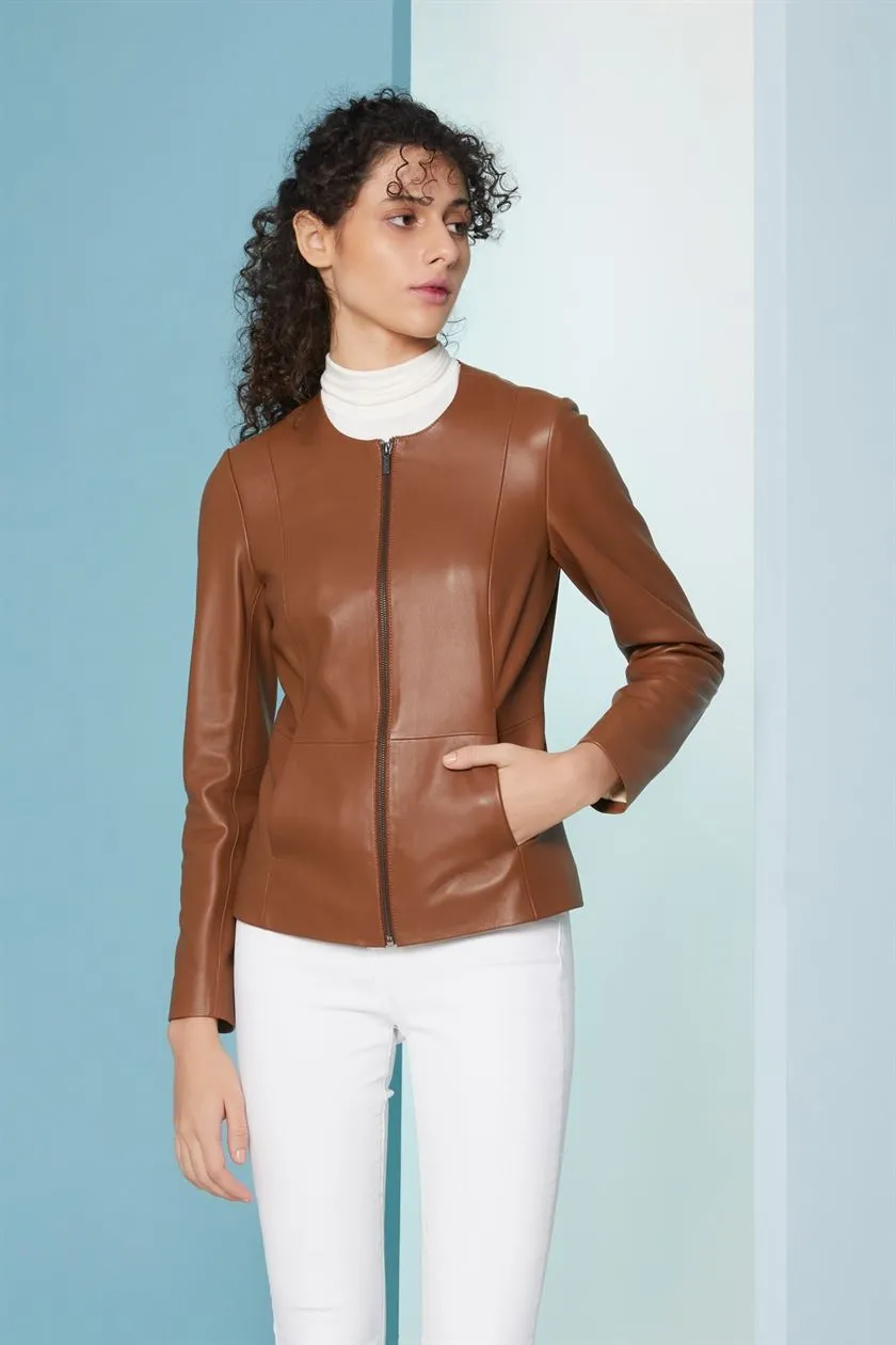 Perona   I   Womens-Outerweareather Jackets-Zola-Pwa-Fv21-10571-Whisky  AS7579
