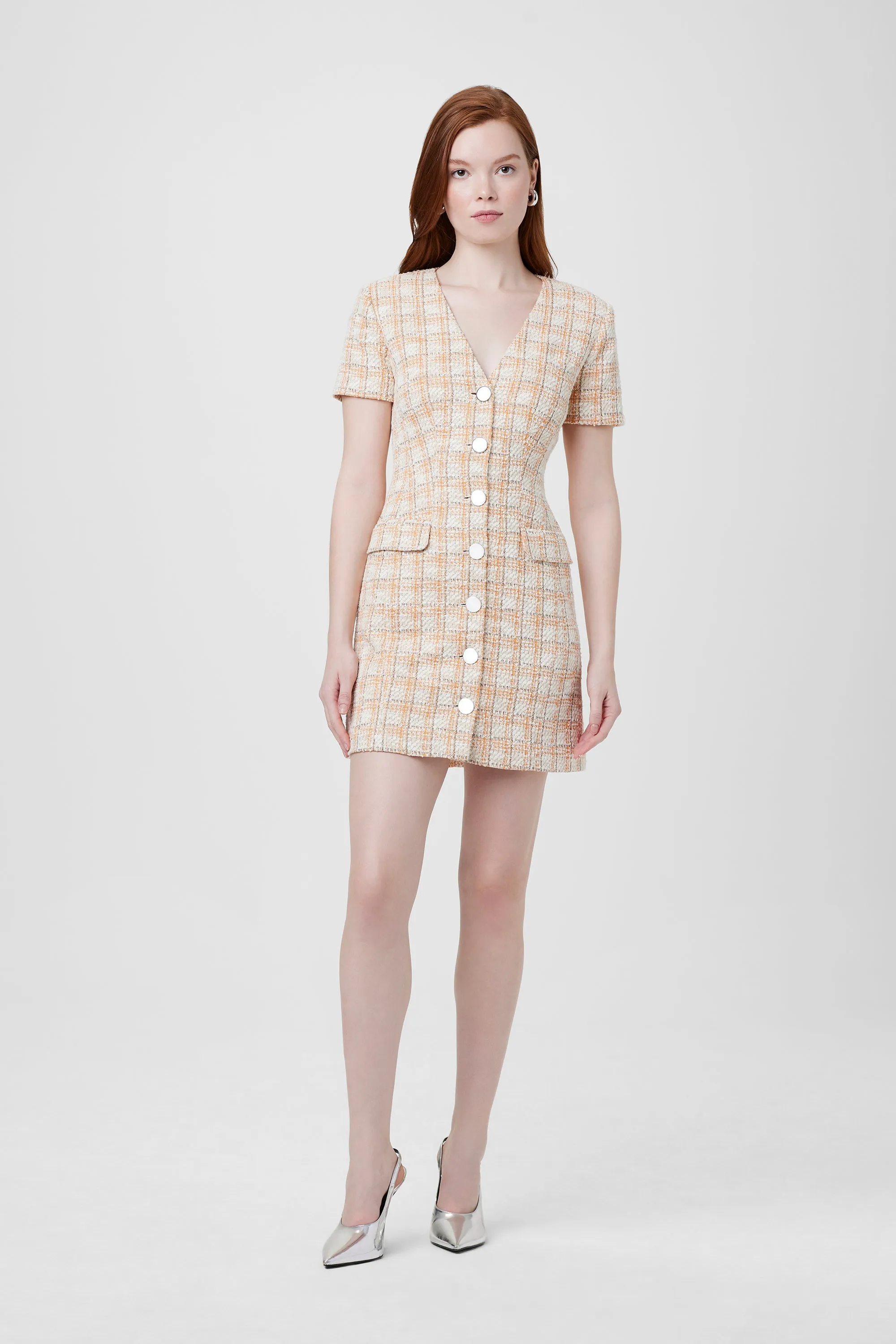 Phoebe Tweed Vest Dress