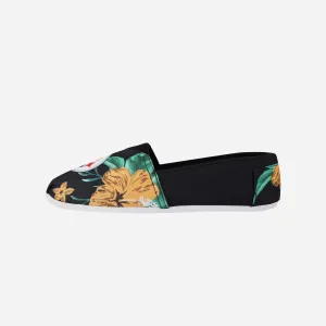 Pittsburgh Steelers Womens Floral Canvas Shoe