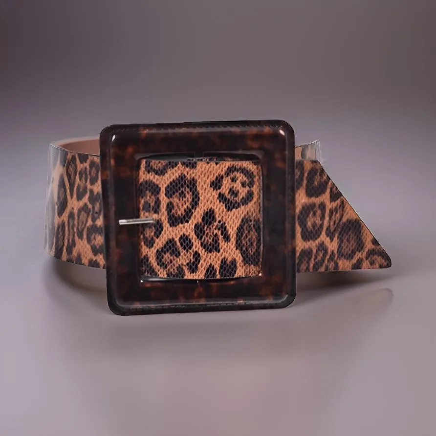 Plus Size Large Square Buckle Fashion Belt