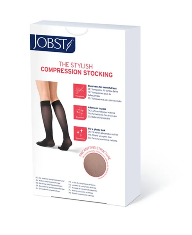 PR/1 JOBST ULTRASHEER WOMEN, KNEE HIGH, 20-30MMHG, XL, ESPRESSO, CLOSED TOE