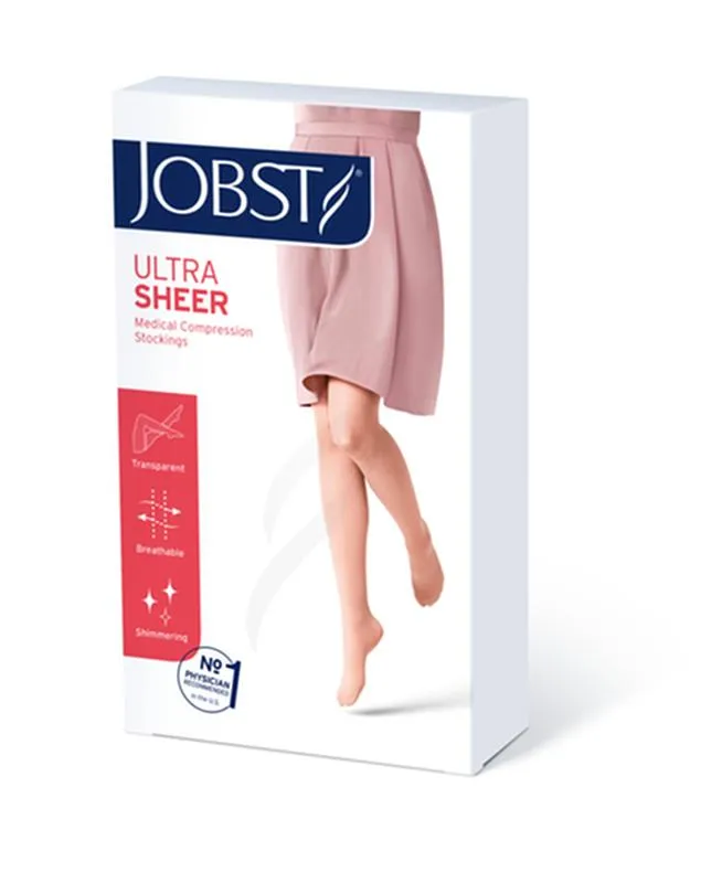 PR/1 JOBST ULTRASHEER WOMEN, KNEE HIGH, 20-30MMHG, XL, ESPRESSO, CLOSED TOE