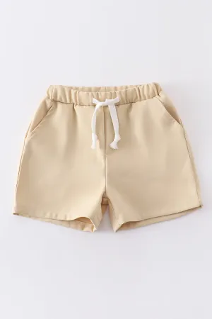 Premium Beige Pocket Shorts