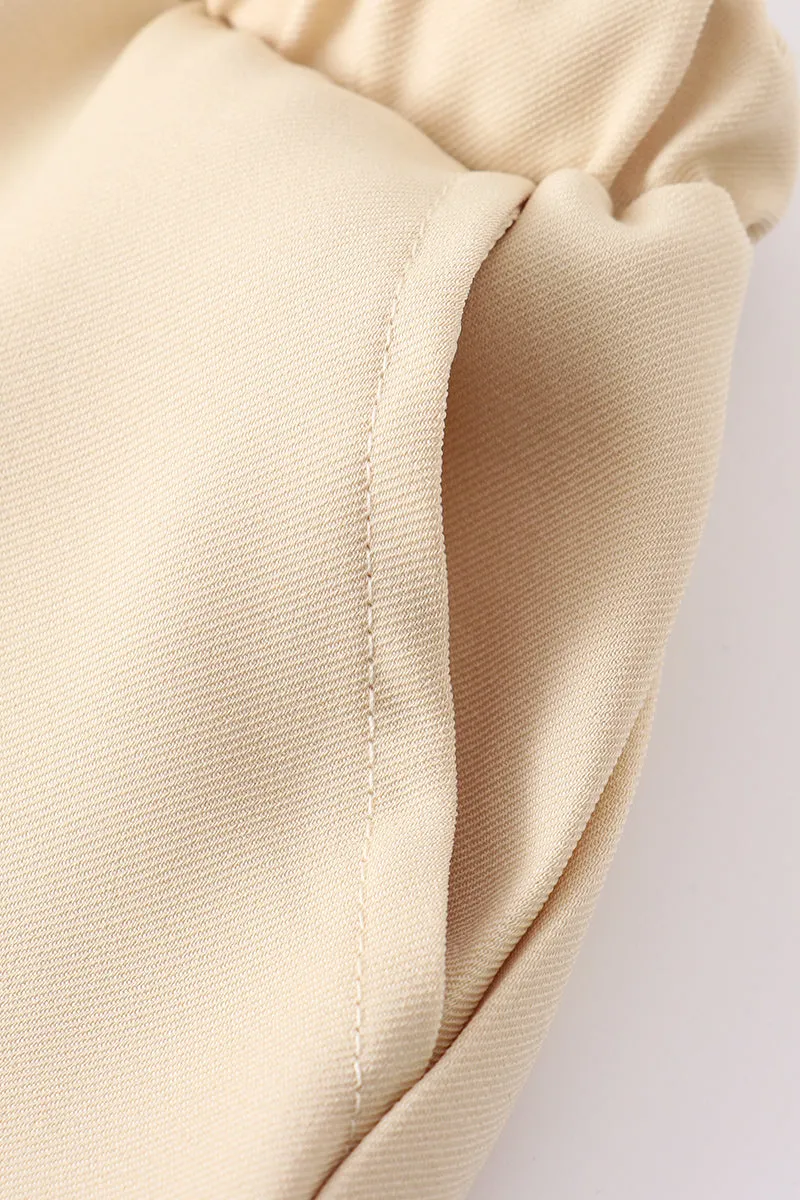 Premium Beige Pocket Shorts