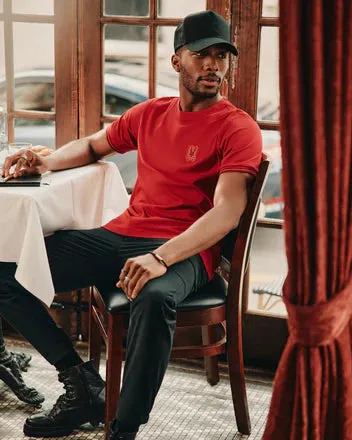 Psycho Bunny Men's Pierce Fashion Tee - Brilliant Red 2