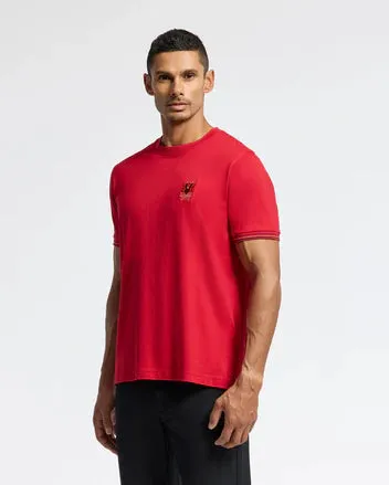 Psycho Bunny Men's Pierce Fashion Tee - Brilliant Red 2