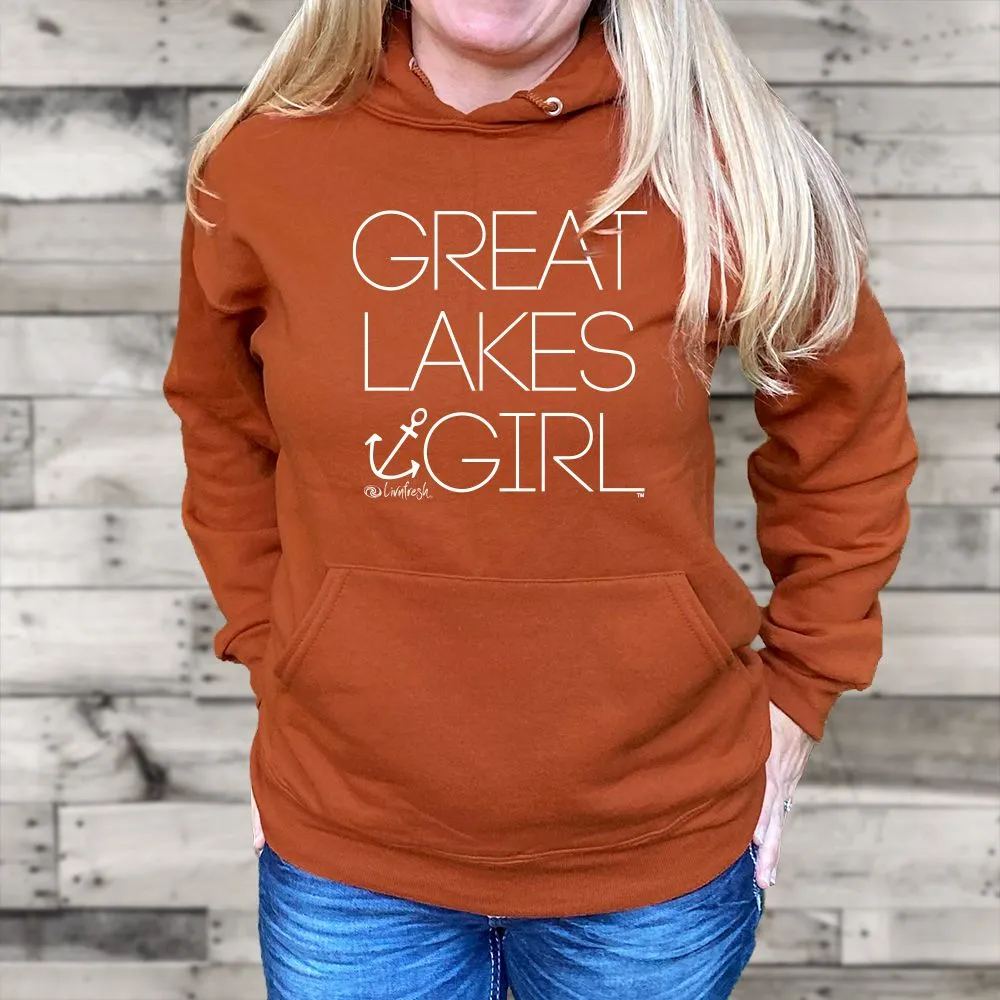 "Great Lakes Girl" Relaxed Fit Classic Unisex Hoodie