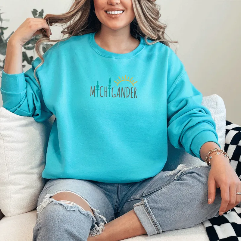 "Michigander" Relaxed Fit Classic Crew Unisex Sweatshirt