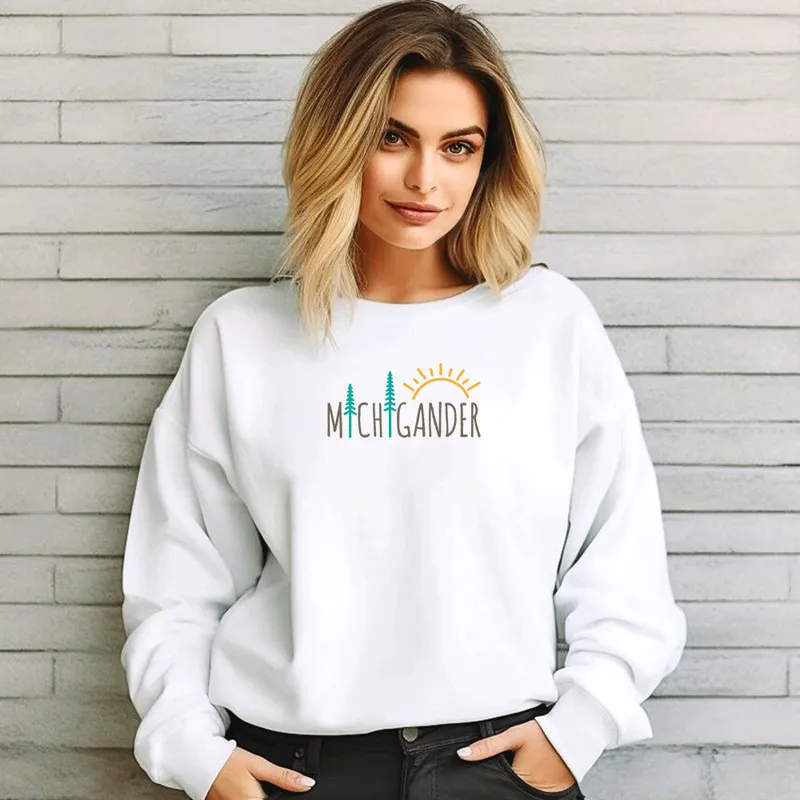 "Michigander" Relaxed Fit Classic Crew Unisex Sweatshirt