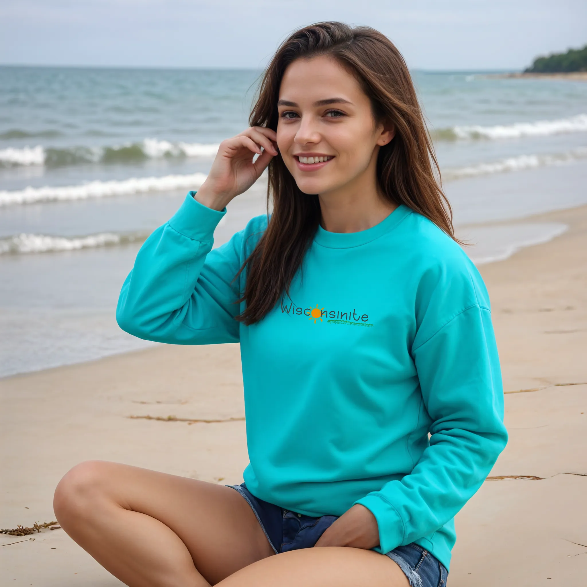"Wisconsinite" Relaxed Fit Classic Crew Unisex Sweatshirt