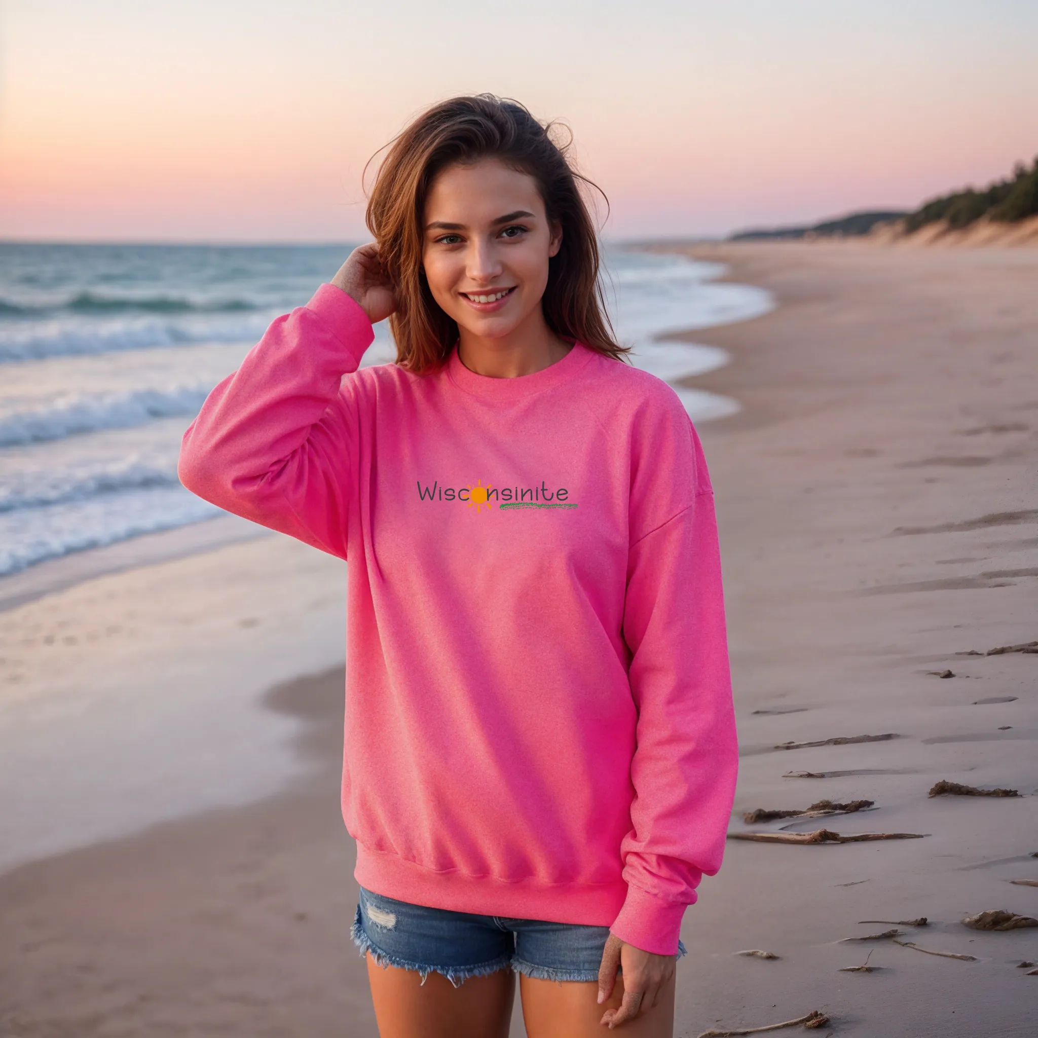 "Wisconsinite" Relaxed Fit Classic Crew Unisex Sweatshirt