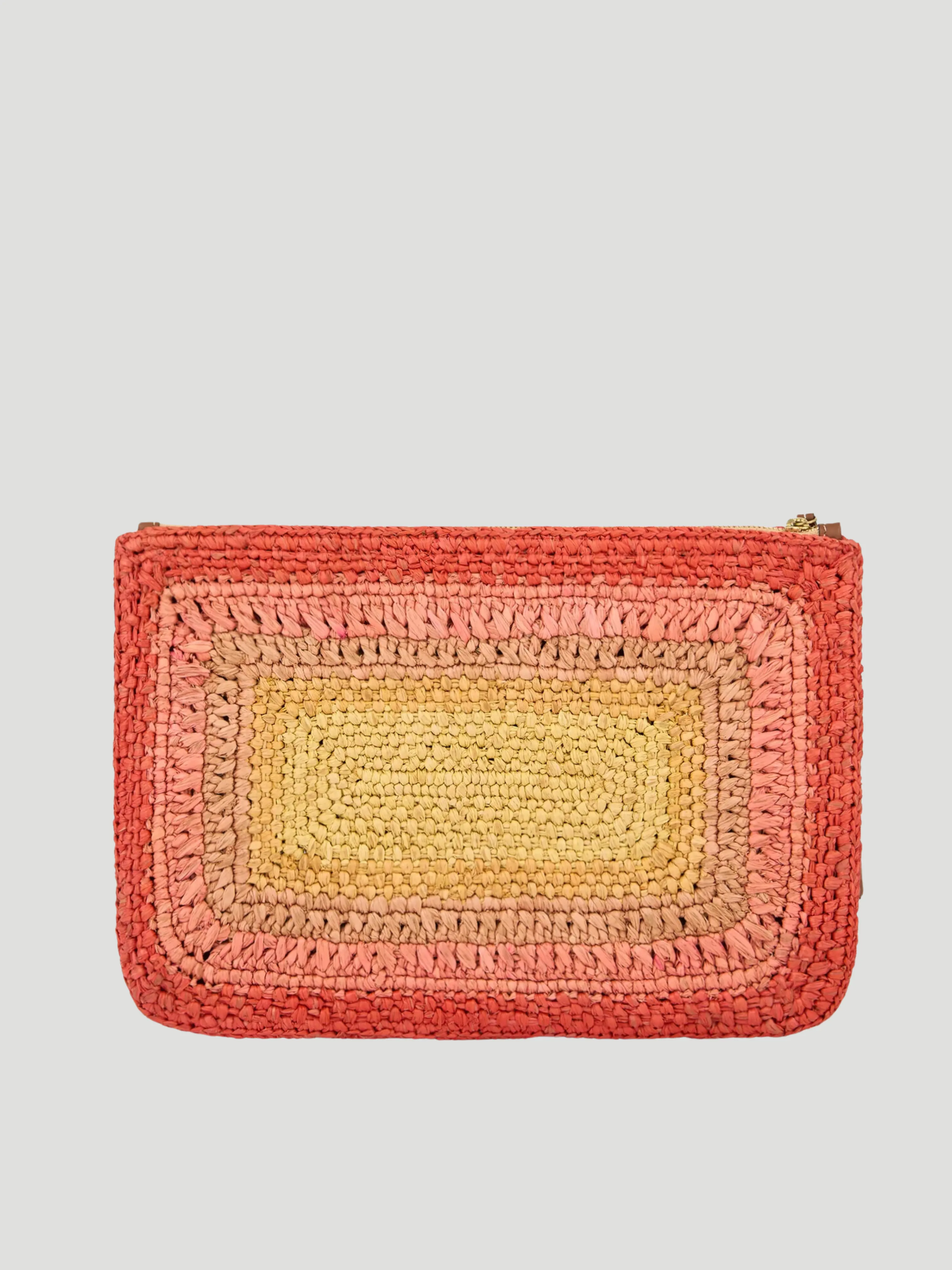 Raffia Tassel Bow Clutch