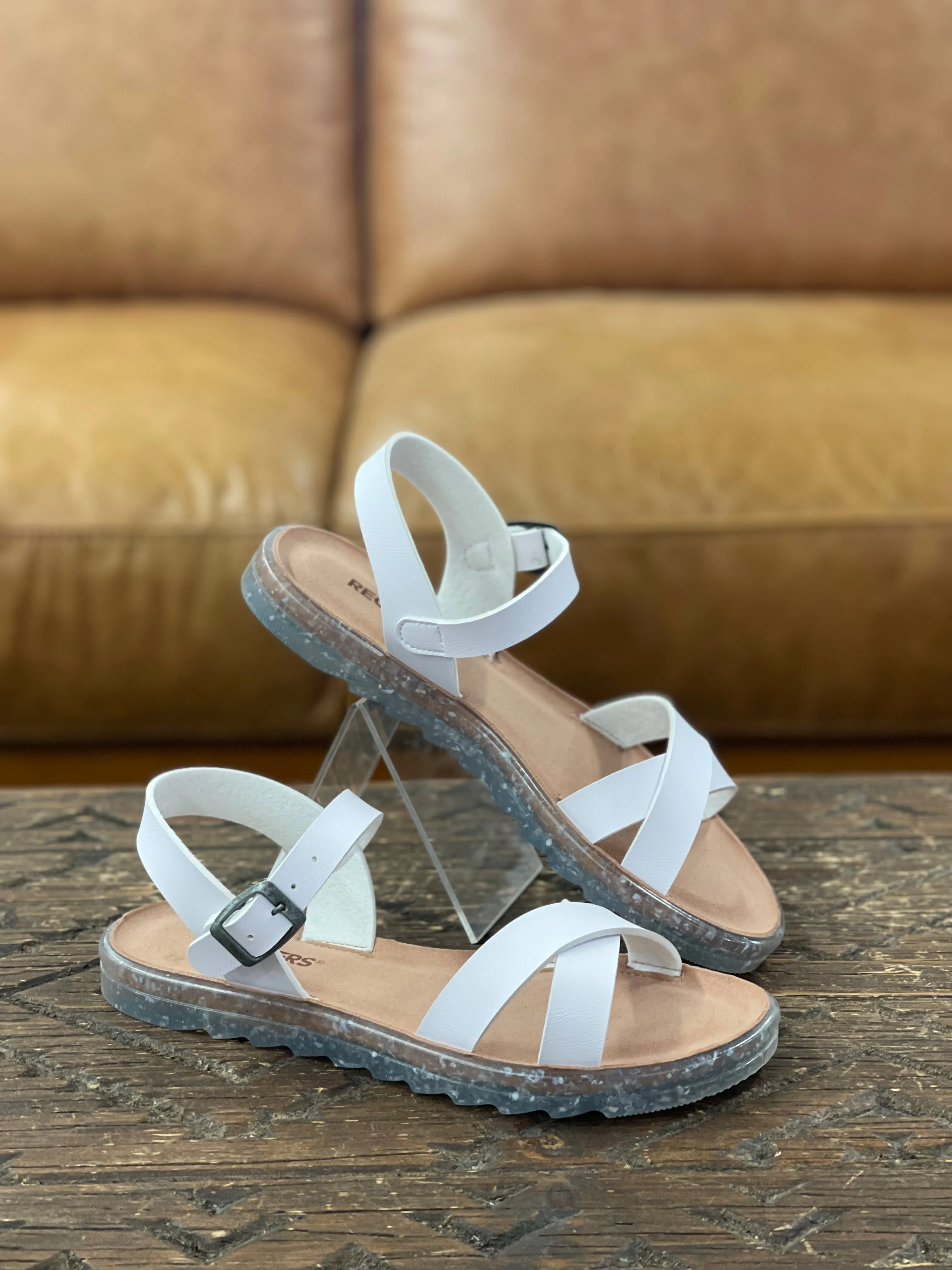 Recykers Lea White Sandal