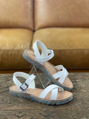 Recykers Lea White Sandal