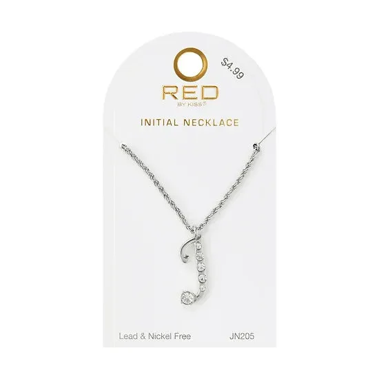 Red By Kiss Jewelry - Silver Initial Necklace