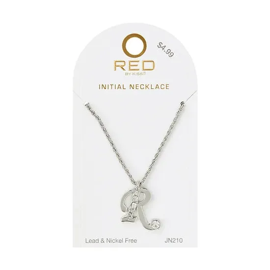 Red By Kiss Jewelry - Silver Initial Necklace