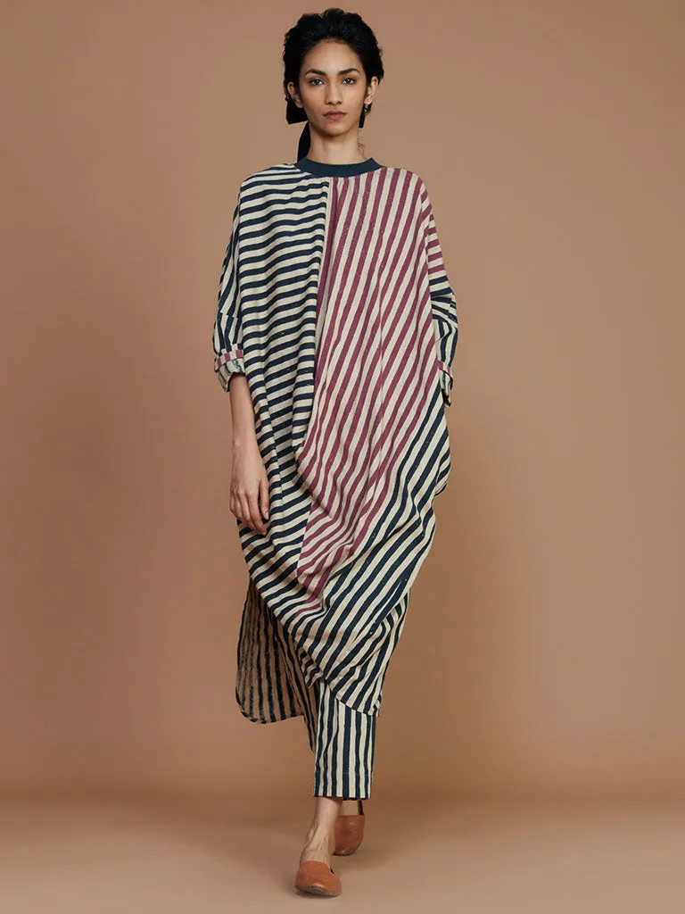 Ribbed Cowl Striped Tunic